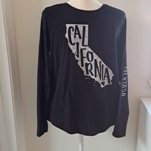 California State Unisex Black Longsleeved Shirt